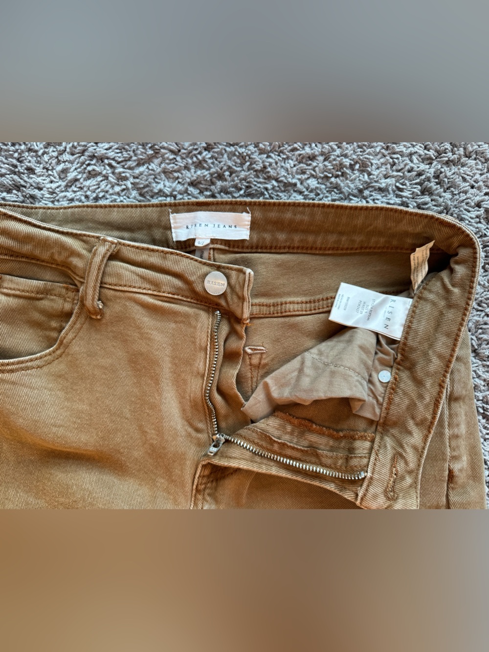 Risen Los Angeles - High Rise Cappuccino Boyfriend Jeans